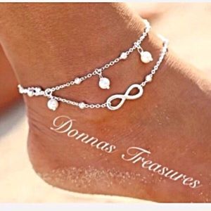 💐Silver Infinity Anklet